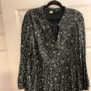 Black and white mini dress